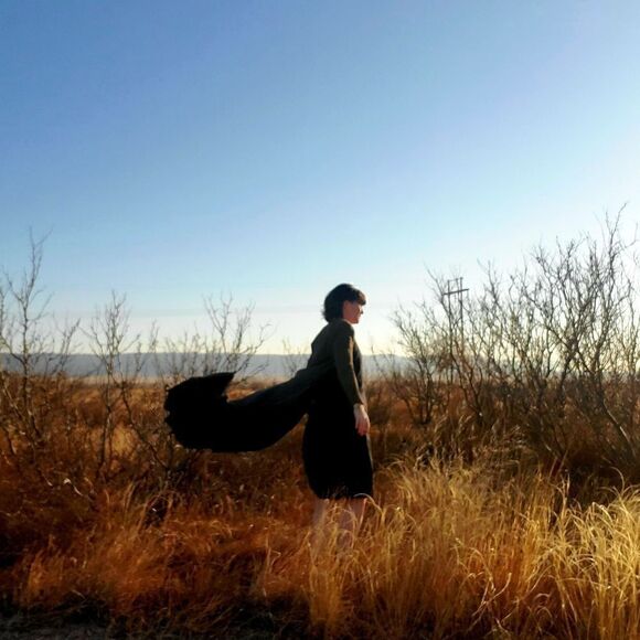 Authentic Vintage Betsey Johnson 80s Buttondown Maxi Dress w Shoulder Pads - Picture 4 of 6